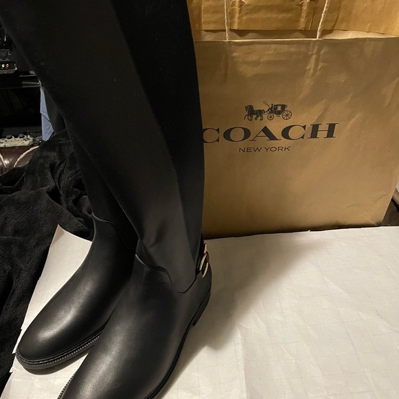 FITZ LEATHER KNEE-HIGH BOOT - Picture 2 of 7